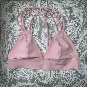 Pink Bonded Bralette/Sports bra
